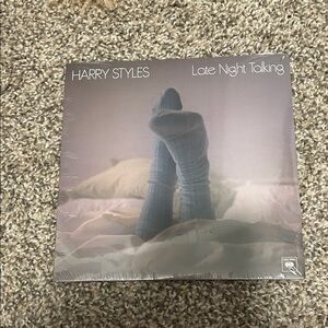 Harry Styles "Late Night Talking" Vinyl - Blue Sock Cover Art